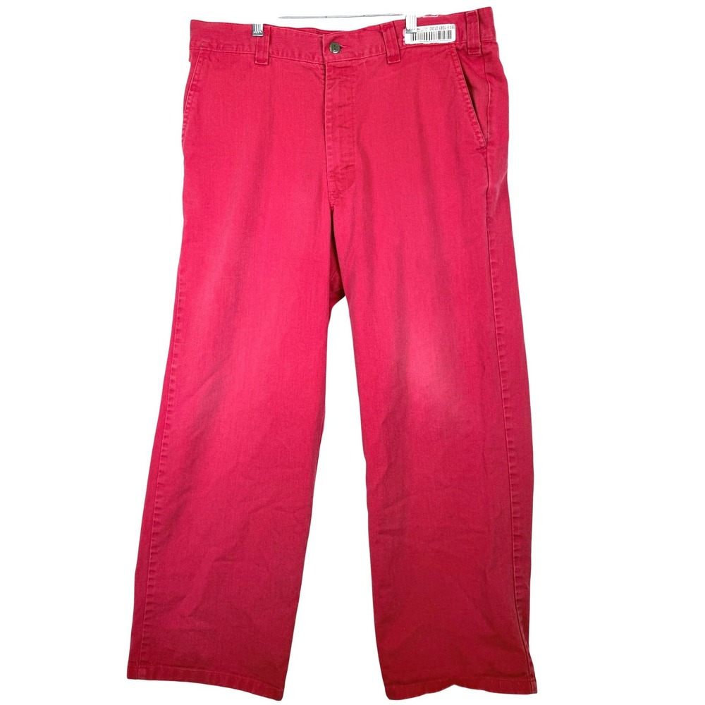 BIG BILL Westex UltraSoft FR Work Pants Mens 37x29 Red HRC 2 Industrial Workwear